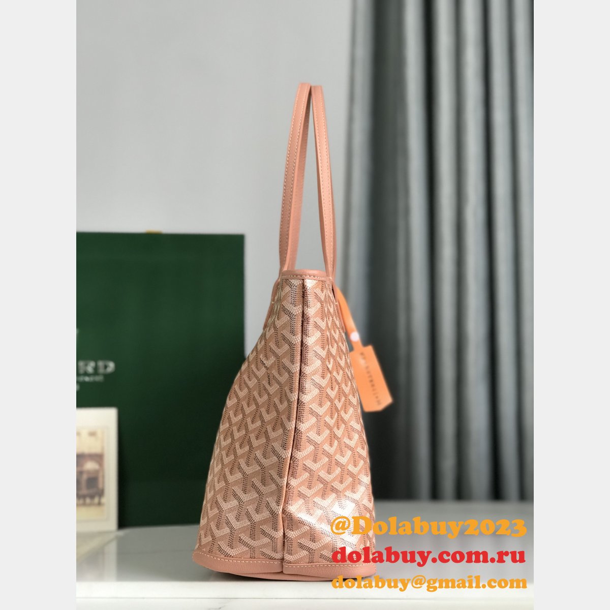 Luxury Goyard Saint Louis PM 020191 Pearlescent Tote Bag