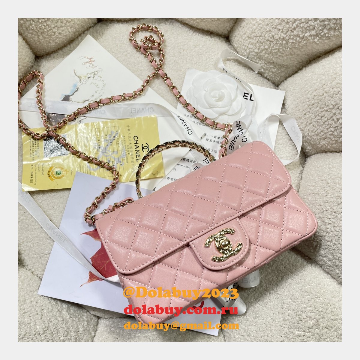 Perfect 1:1 Mirror CC 24A CF Mini Bag #4924