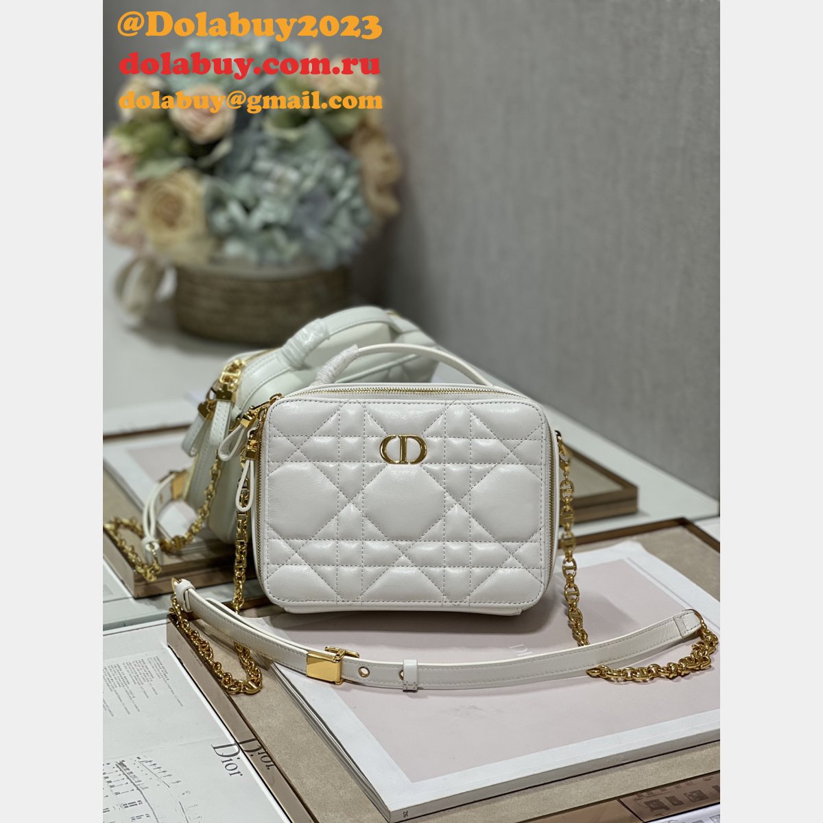 High Quality Dior 5140/2141 Replica Caro Box Bag