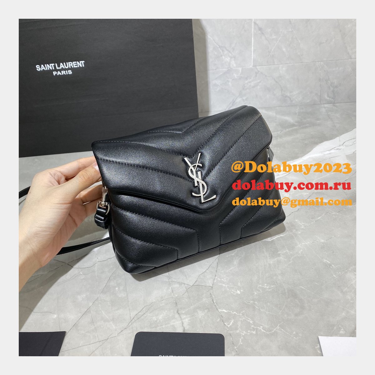 BEST HIGH QUALITY YSL 467072 LOULOU MATELASSE 20CM