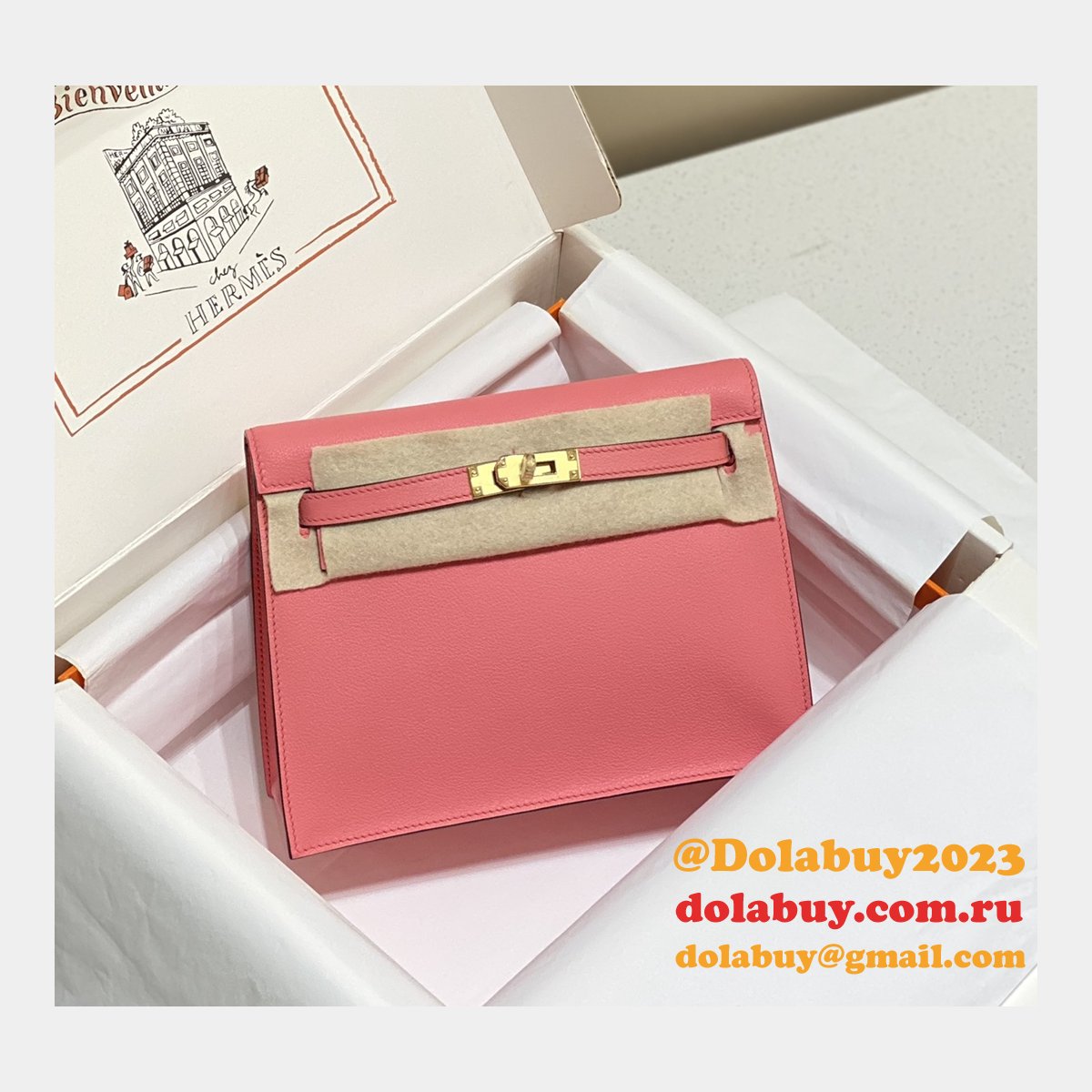 7 Star HERMES KELLY DANSE Customize BAG FOR SALE
