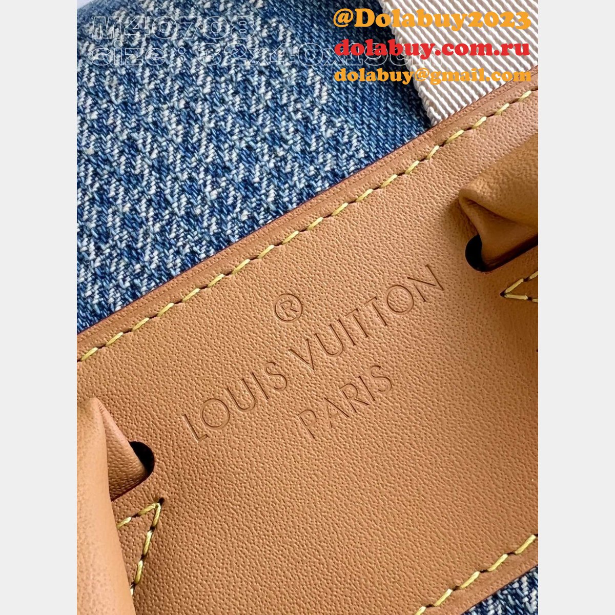 Inspired Montsouris N40708 Backpack Damier Denim Replica Louis Vuitton