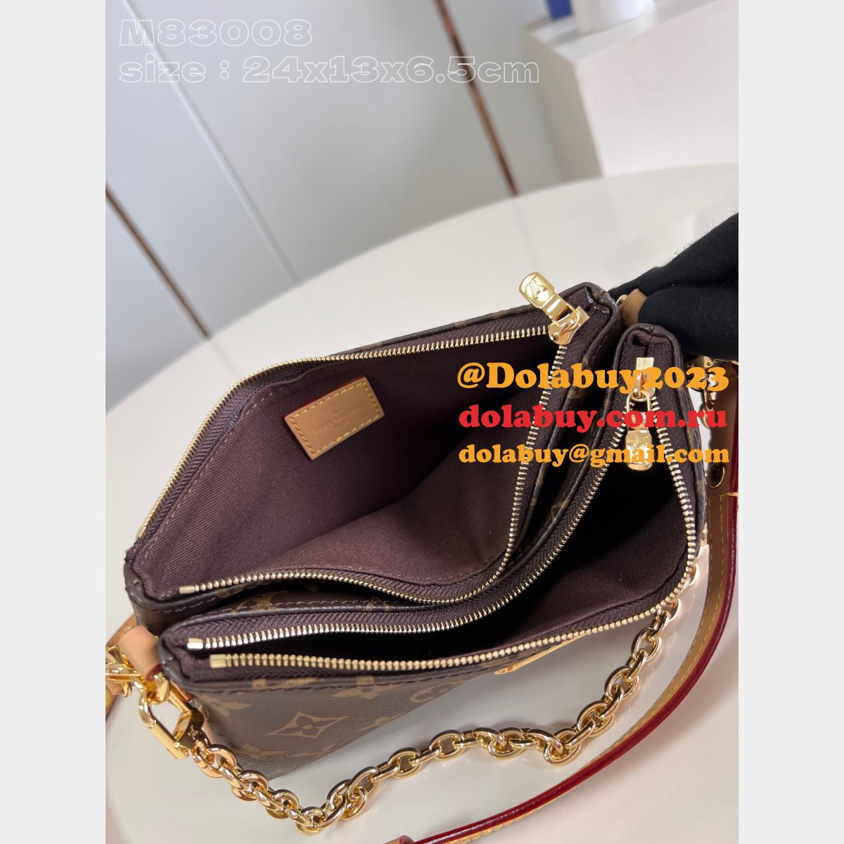 Liv Pochette Monogram Gifts M83008 Knockoff Louis Vuitton Bag
