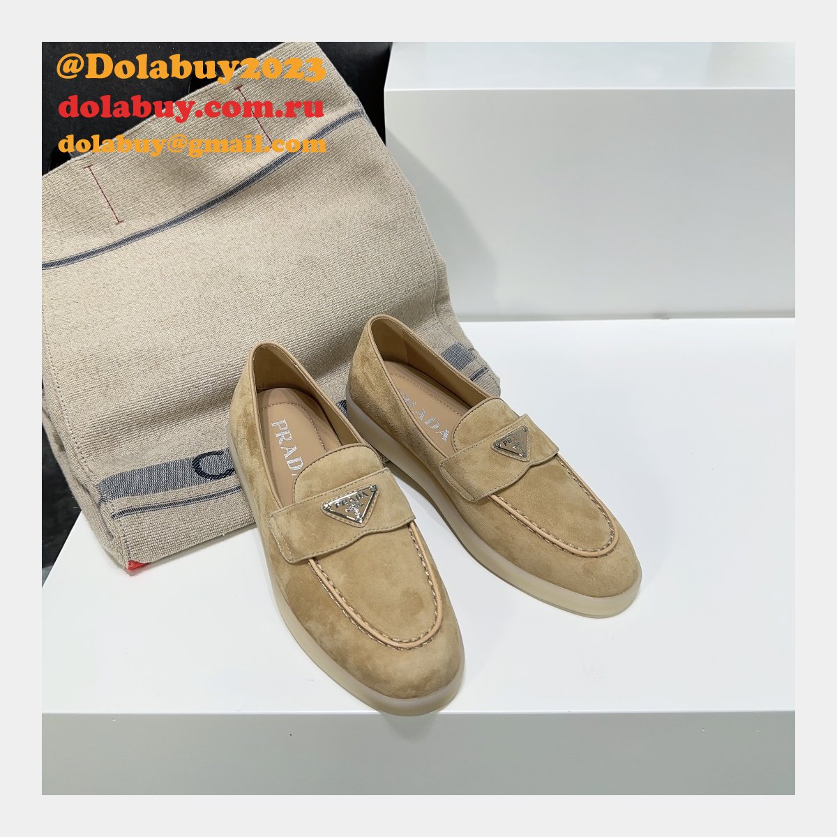 Best Quality Prada Saint-Tropez Replica Luxury Designer Shoes