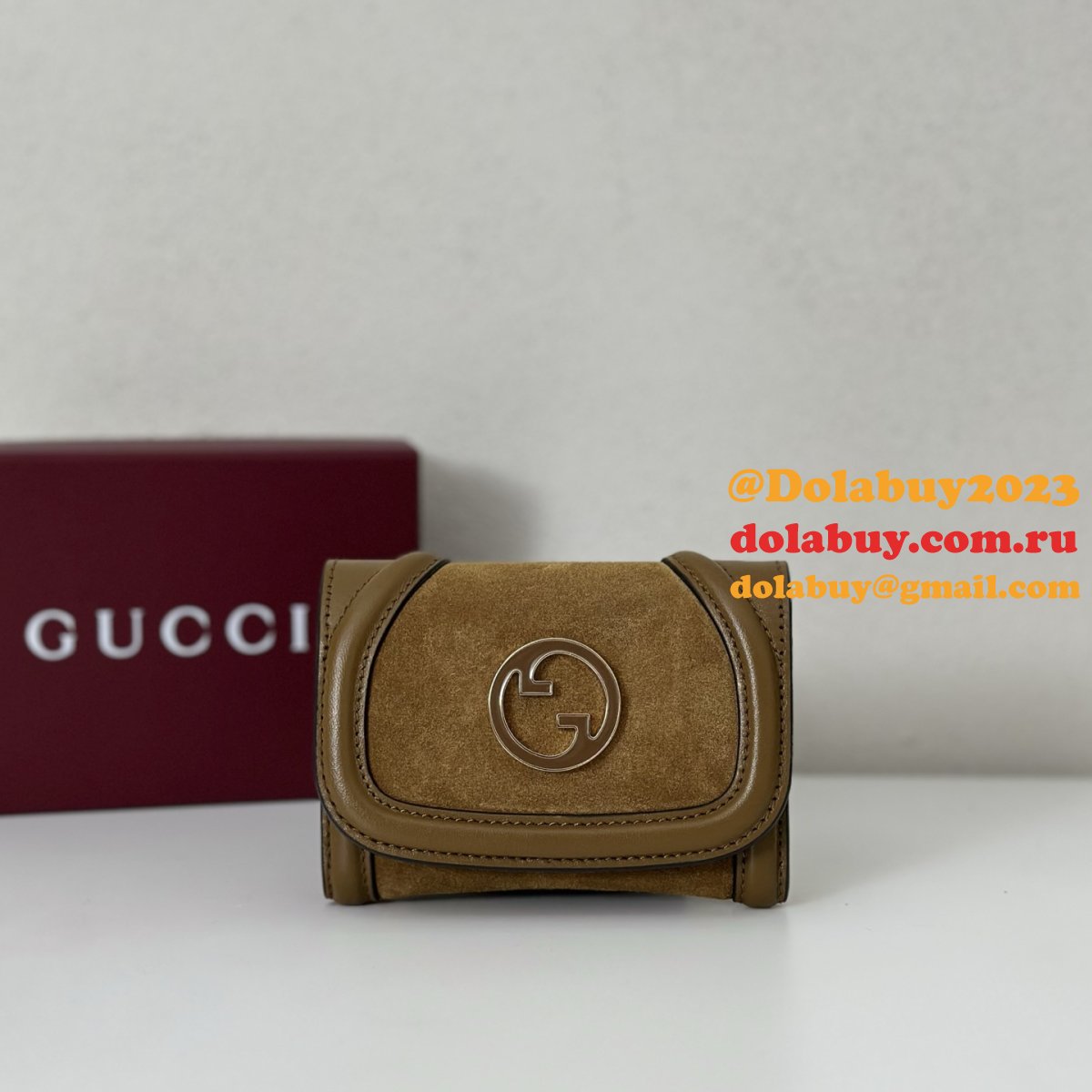 G*u*i wholesale 818795 blondie card case leather wallets