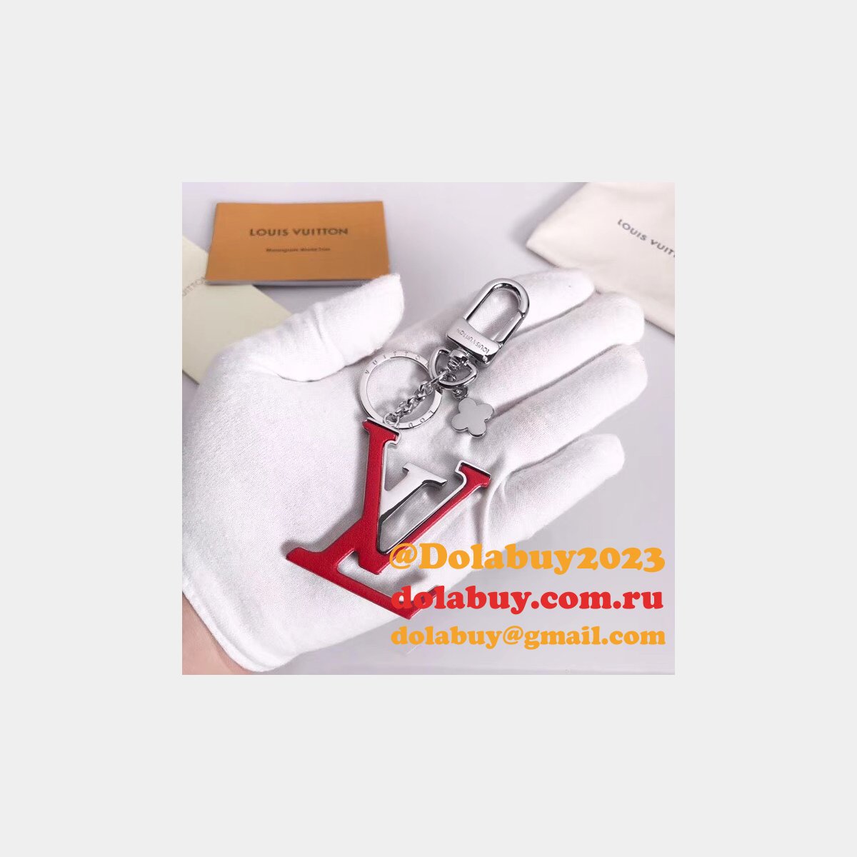 Louis Vuitton Capucines Bag Charm and Key Holder M63079 Pink/Red/Black