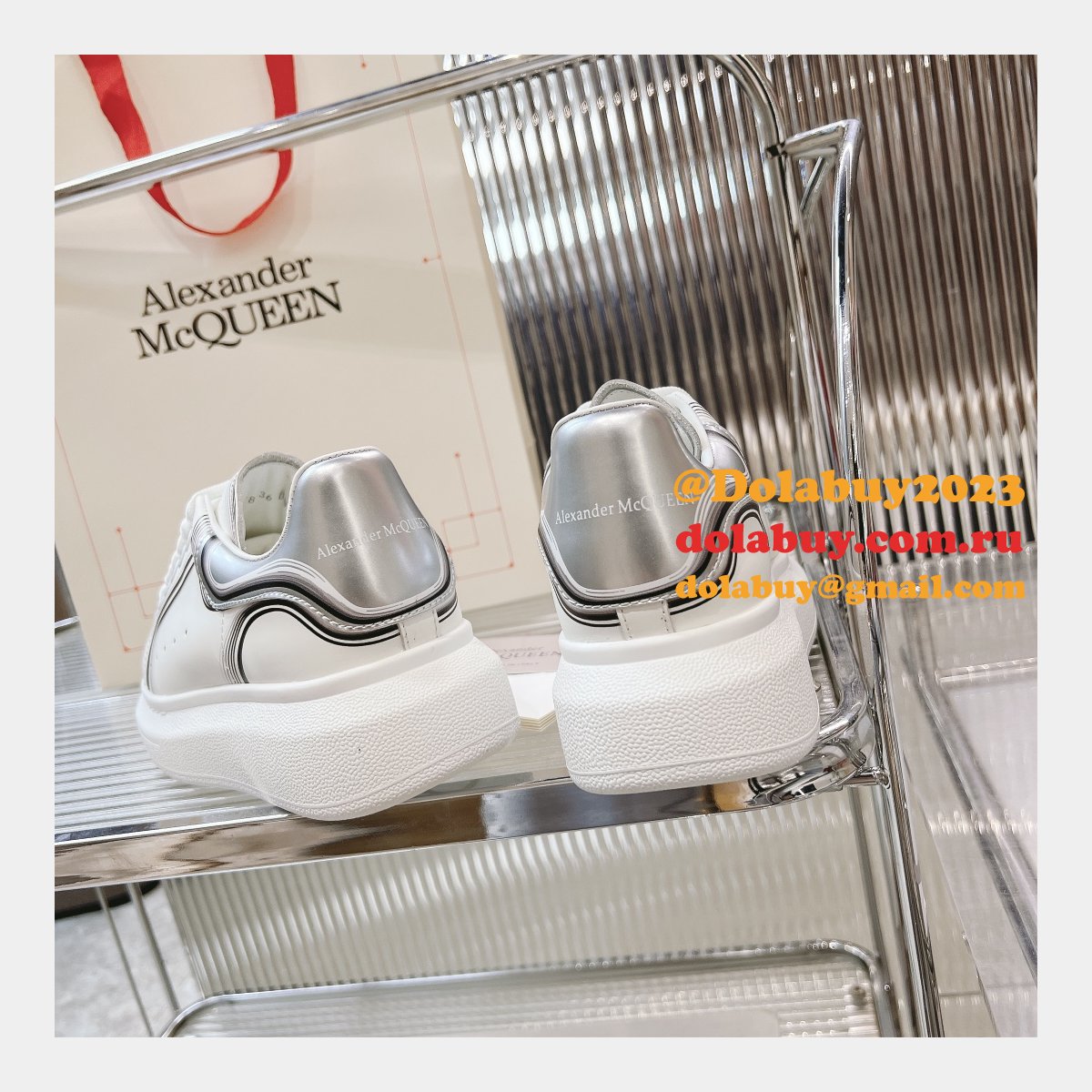 Top Quality ALEXANDER REPLICA women/men white shoes