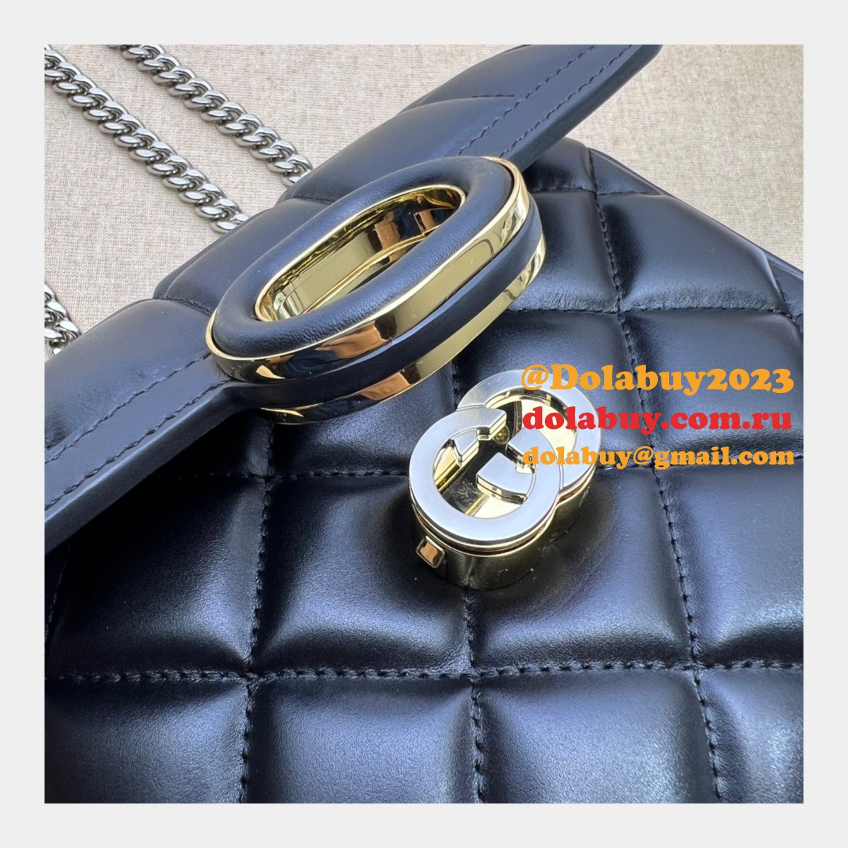 G*u*i deco perfect shoulder 741457 luxury fake bag