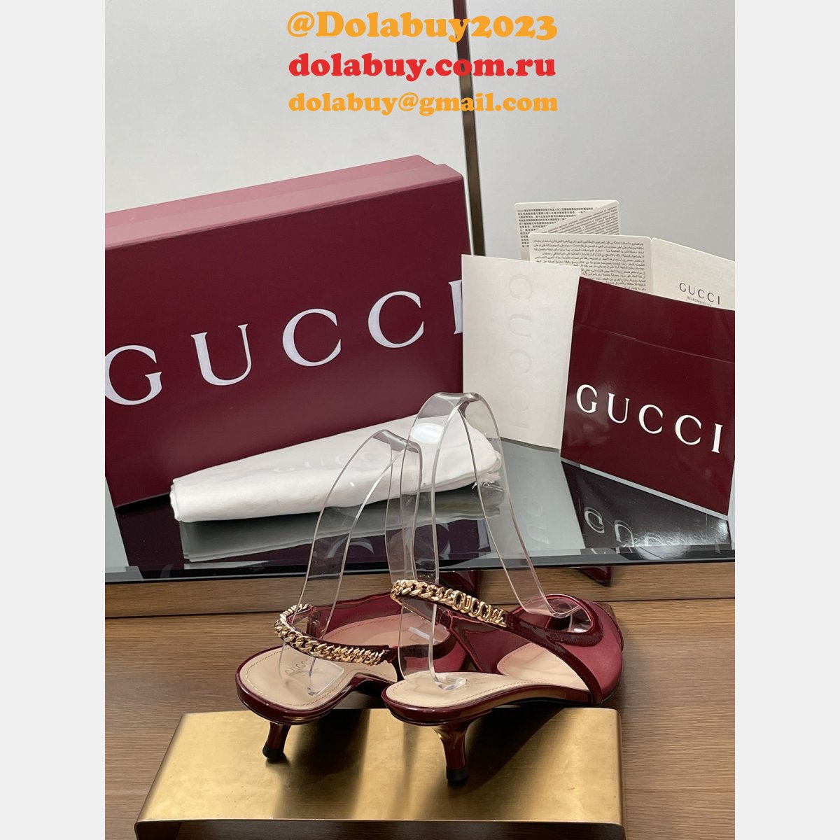 fashion G*u*i signoria slingback pump