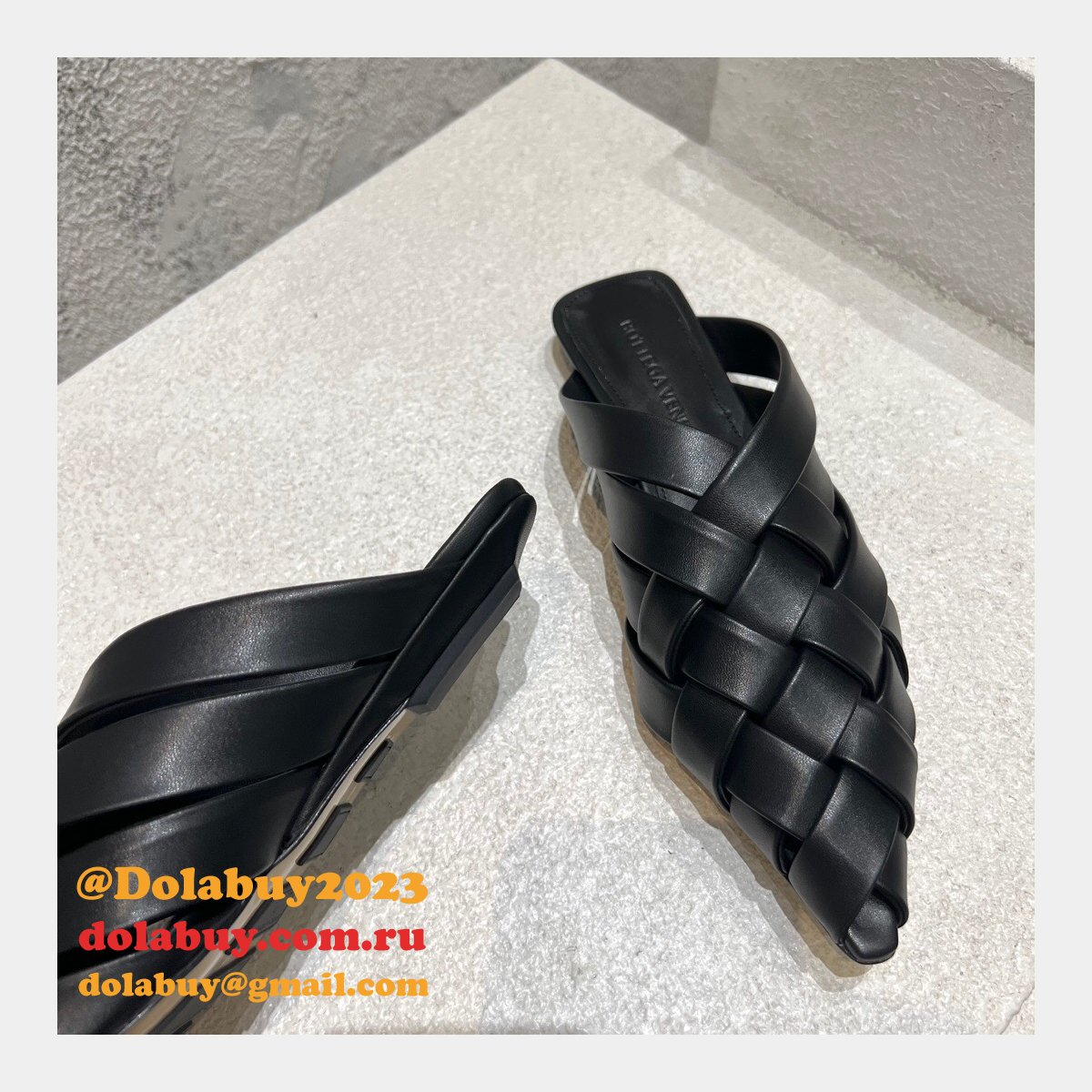 designer replica b0tte*a Ven*ta top quality flat sandals shoes