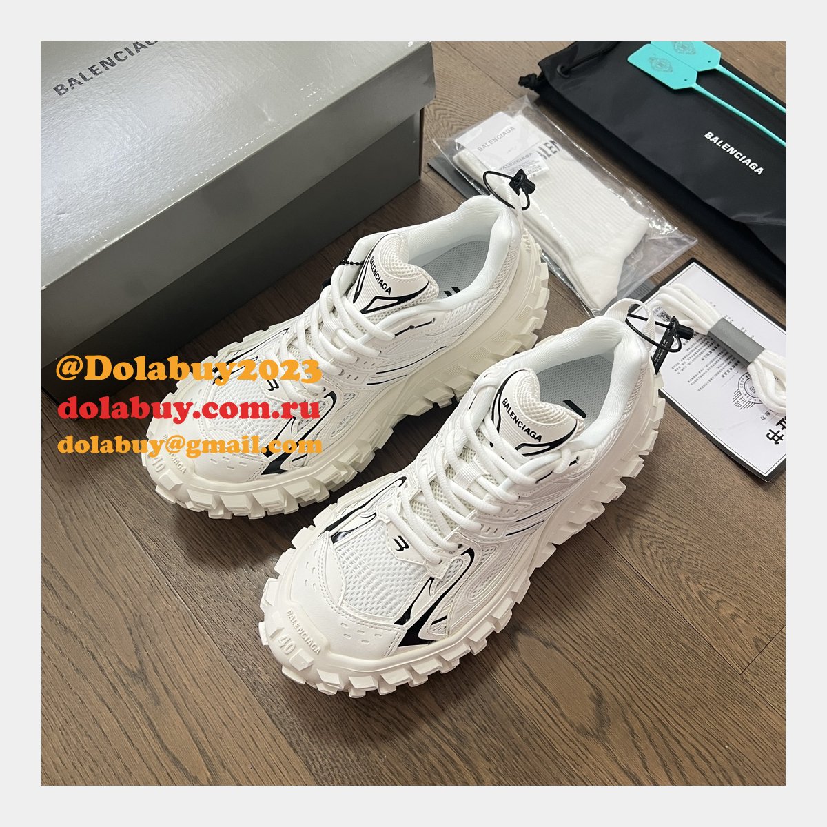 Replica Balenciaga Duplicate Defender Extended-sole Sneakers