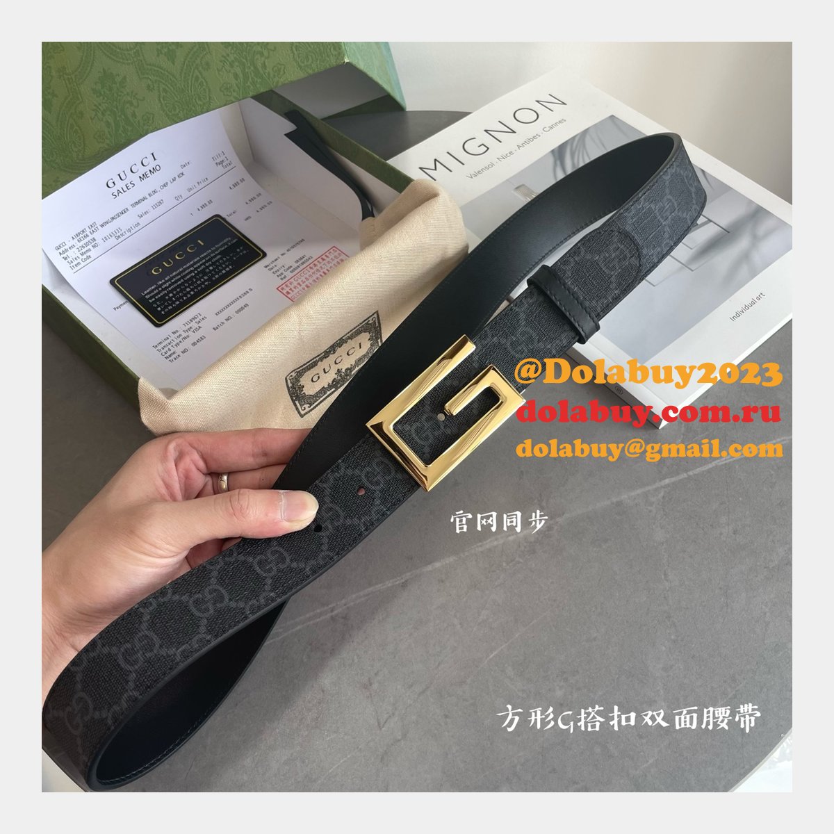 AAA+ Luxury GG 35mm Knockoff belt