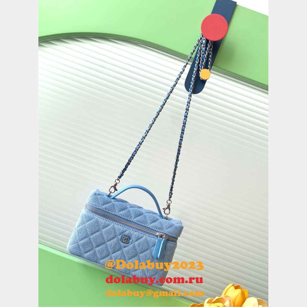 Fashion AP4407 Long Vanity With Chain Knockoff Bag