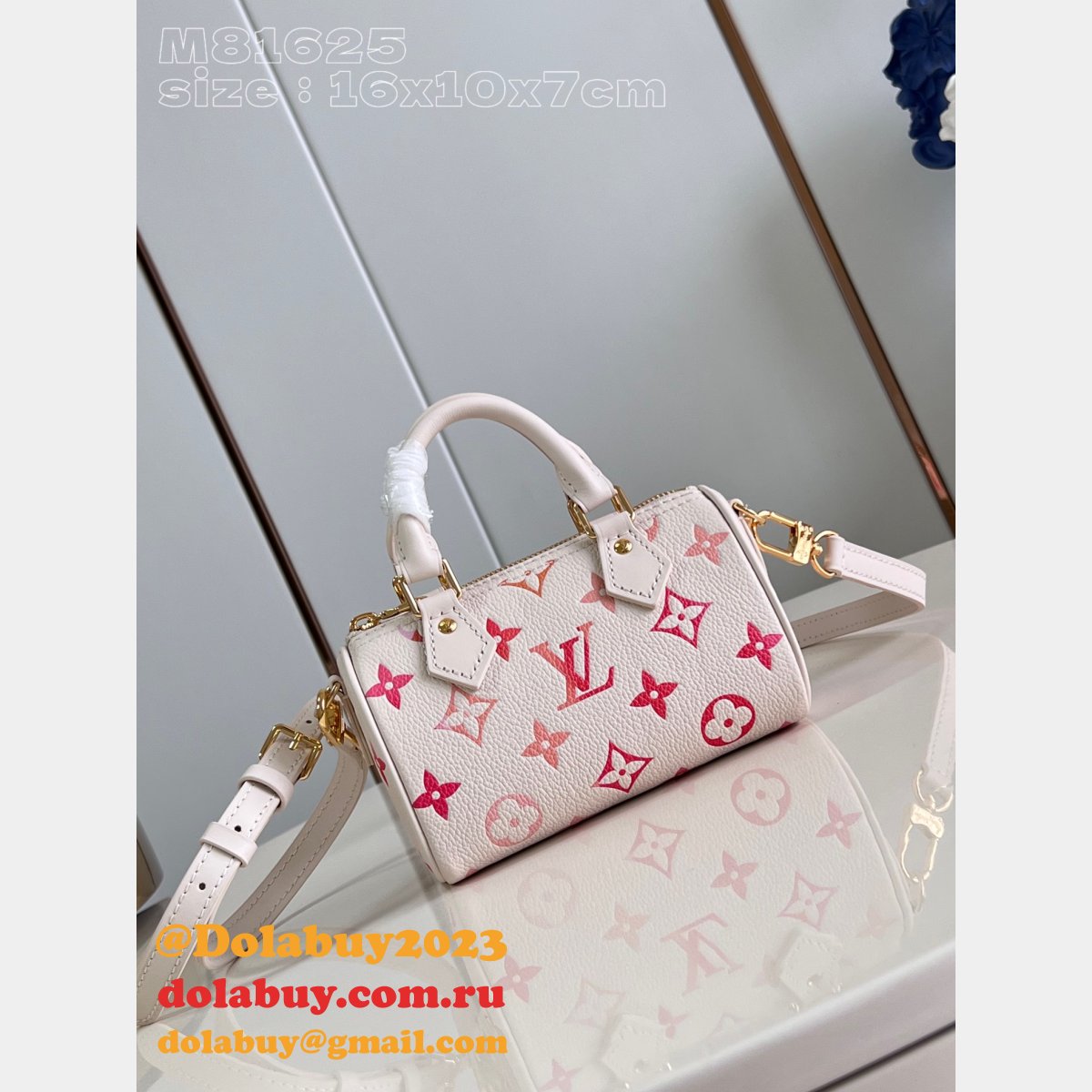 Perfect Louis Vuitton M81625 Nano Speedy 1:1 Mirror Fake Bag