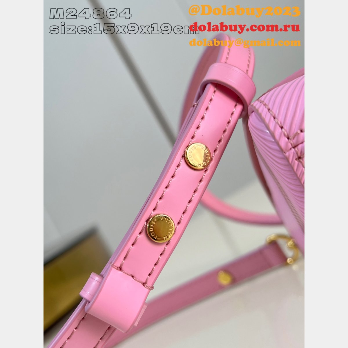 Louis Vuitton Twist M24864 Epi Pink Leather Designer Fake Bag