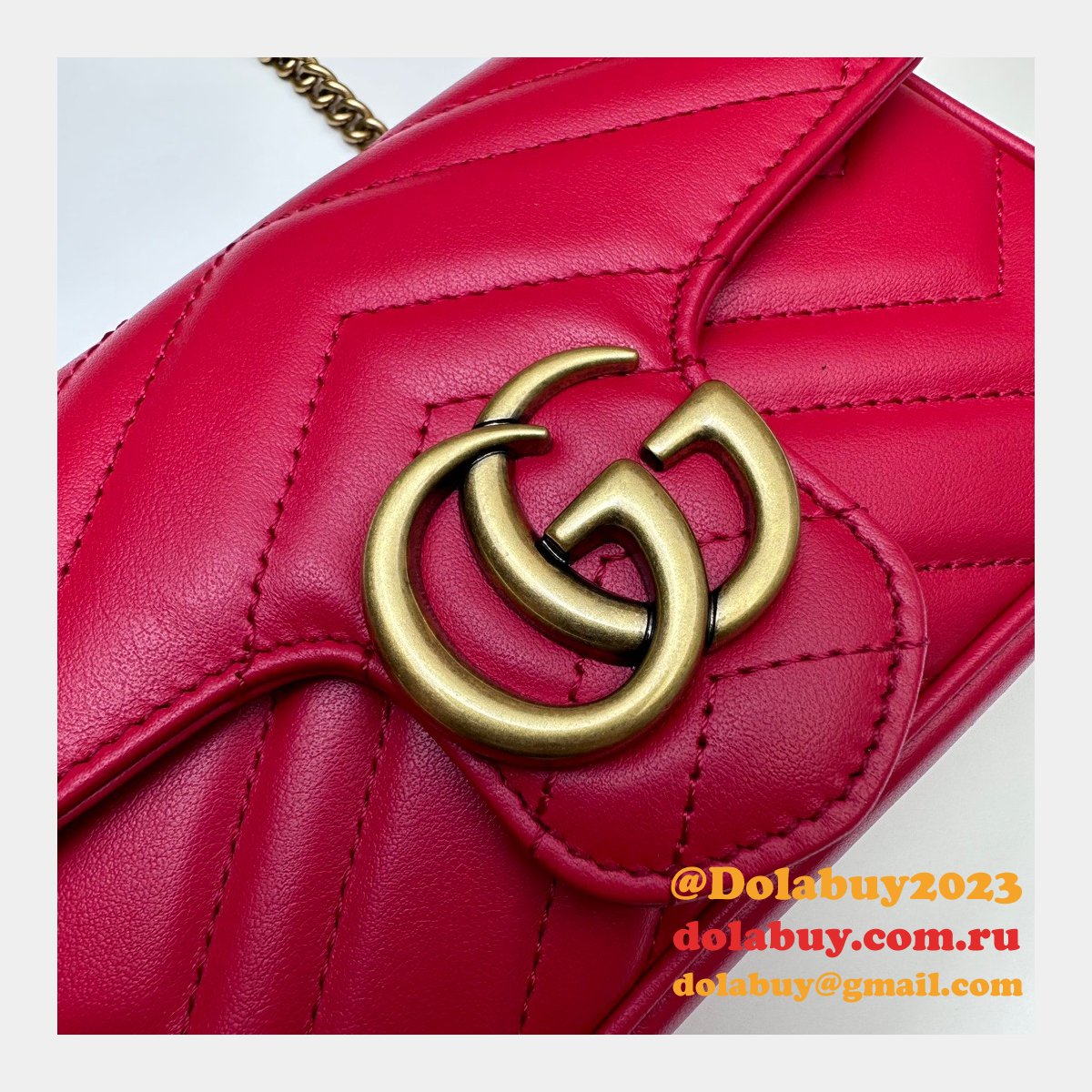 G*u*i replica gg marmont matelassé super 476433 perfect bag