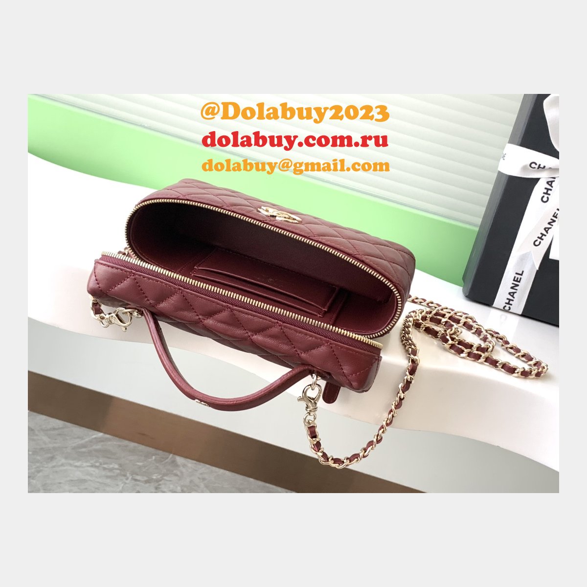 Fashion AP4407 Long Vanity With Chain Knockoff Bag