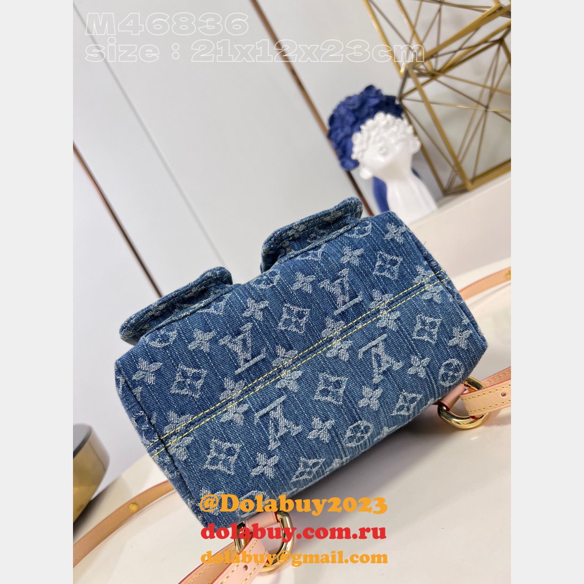 Venice Monogram Denim M46836 Top Quality Louis Vuitton Fake Bag