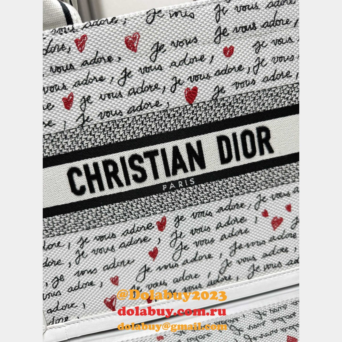 Top Quality DIOR love book Tote handbag