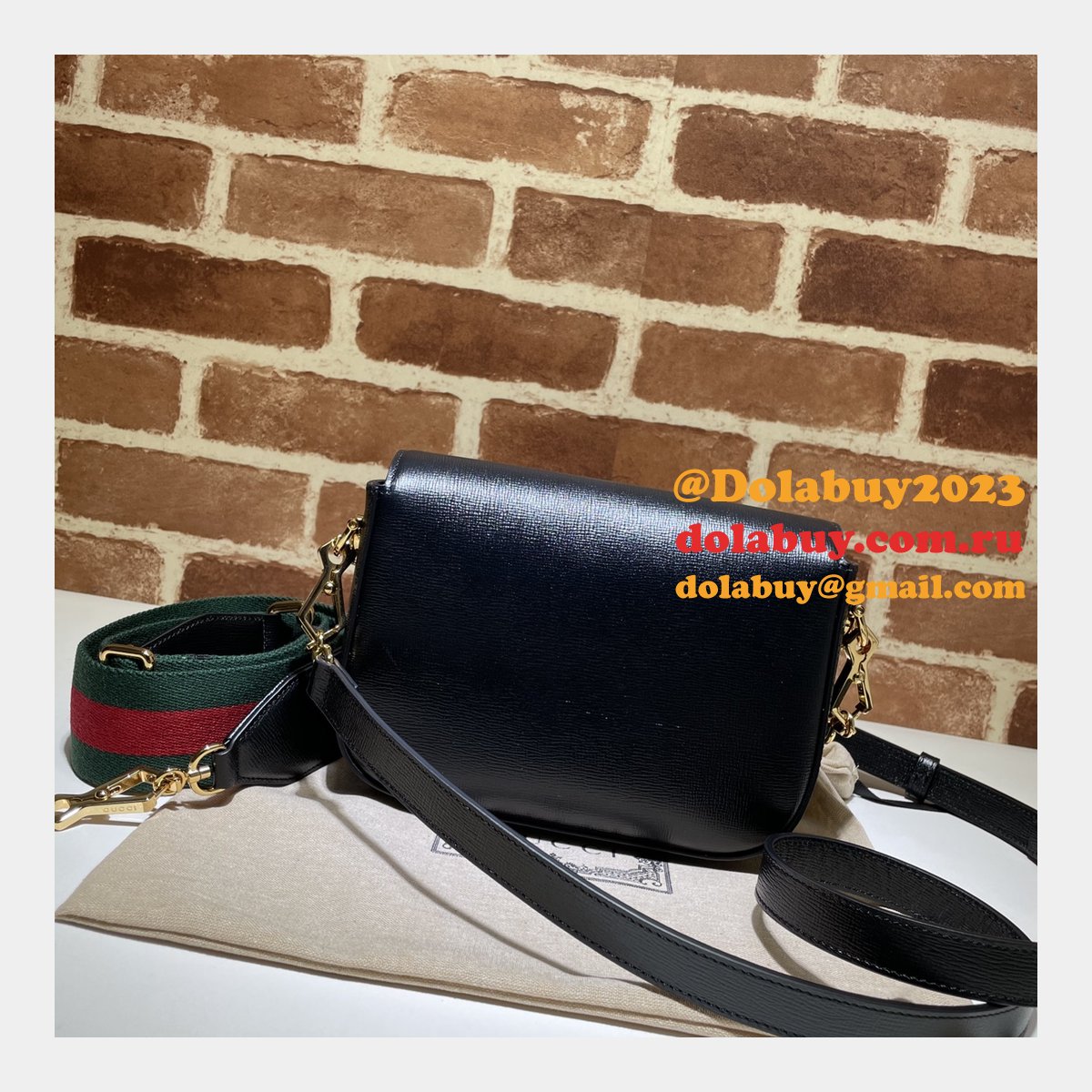 fake G*u*i horsebit 1955 mini black 658574 bag