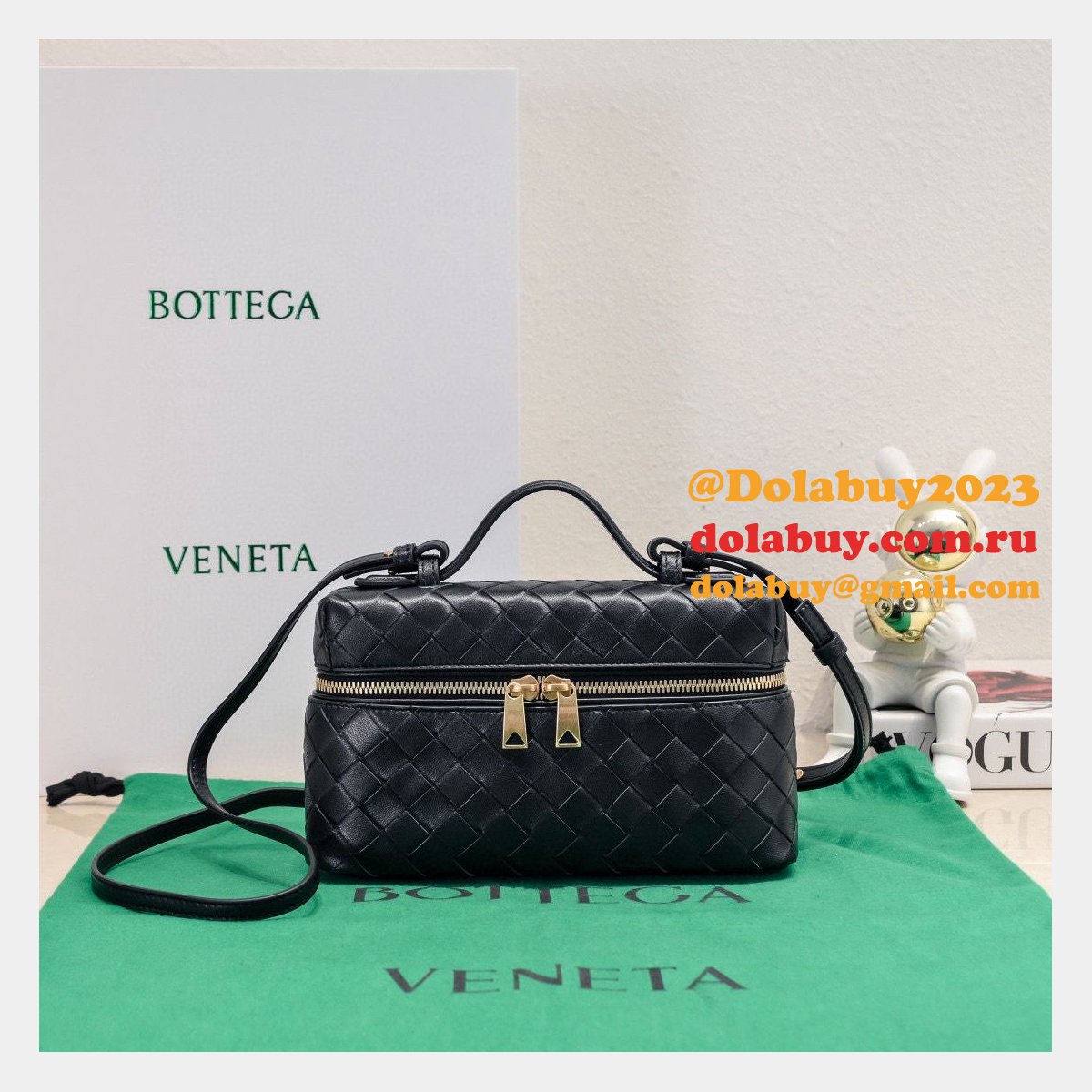 luxury b0tte*a Ven*ta 1:1 mirror vanity case 789109