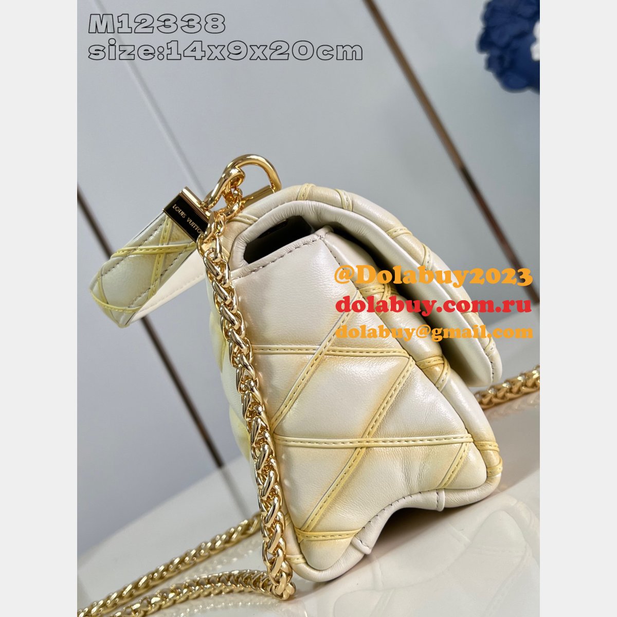 Best AAA+ M12004 Louis Vuitton GO-14 PM 1:1 Mirror Bag