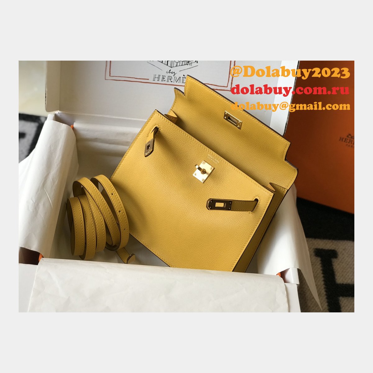 7 Star HERMES KELLY DANSE Customize BAG FOR SALE