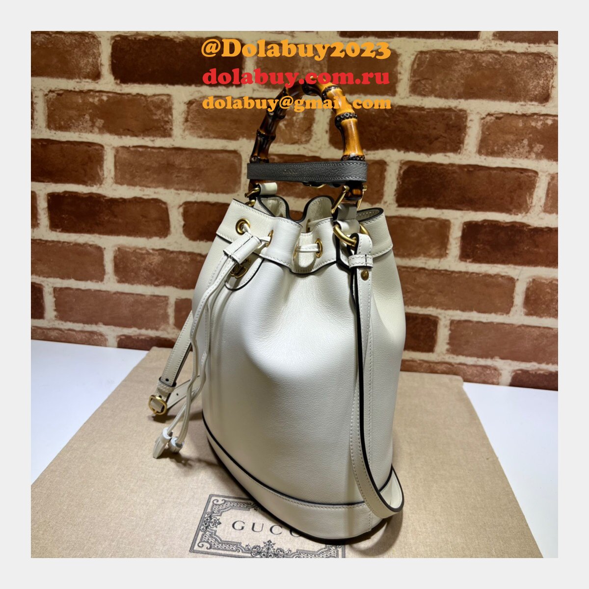 G*u*i diana top replica handle 724652 bucket aaa+ bag