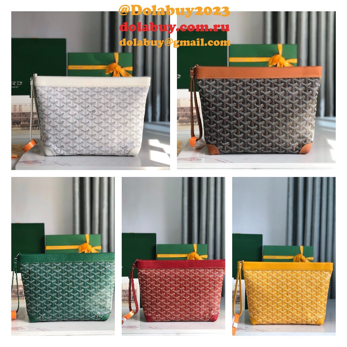 Fashion 7 Star Goyard Conti clutch
