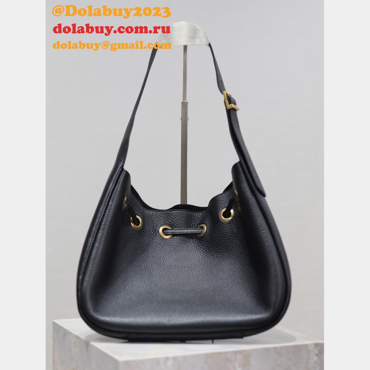 Saint Laurent 796626 Black Hobo Replica Inspired Online Store