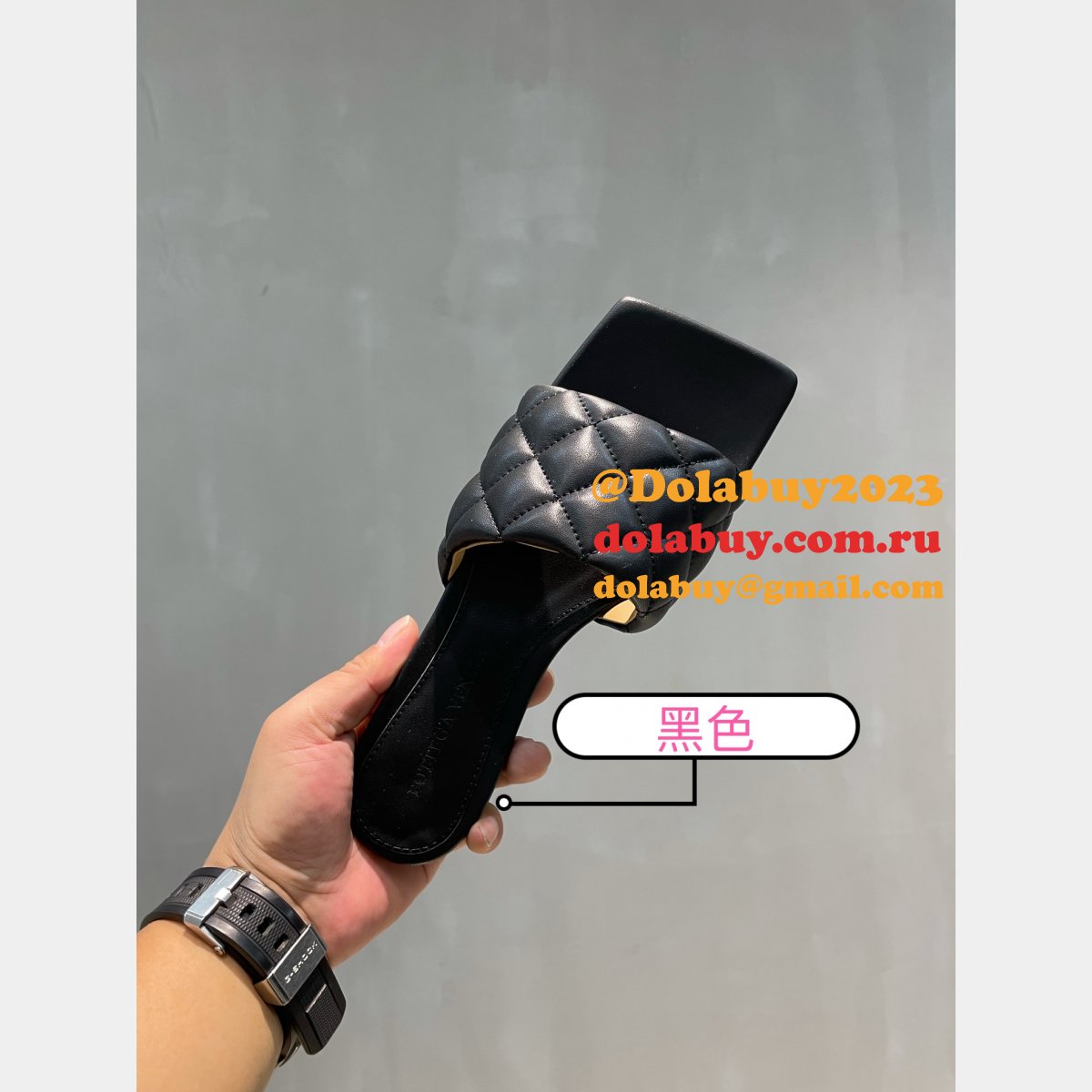 1:1 quality B0tte*a venet fake di*m*nd flat slippers shoes