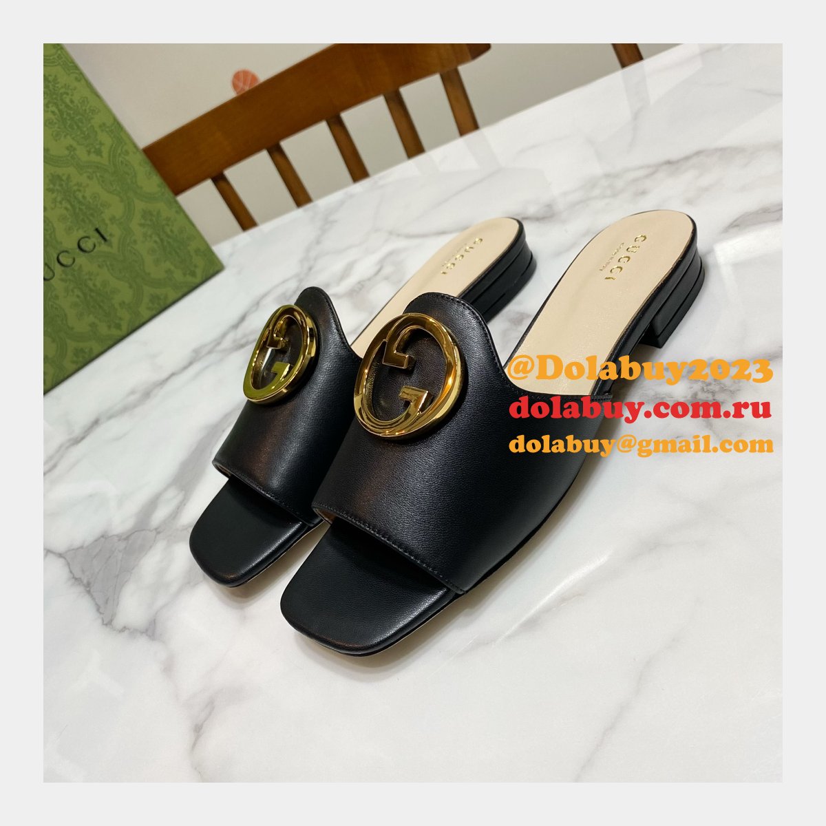 blondie inspired G*u*i platform sandals designer replica shoes