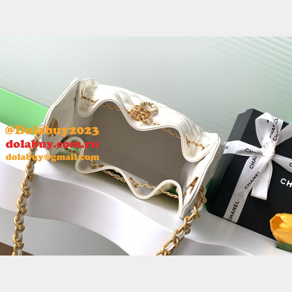 Top Quality CC AS5293 Hobo Calf Leather Handbag