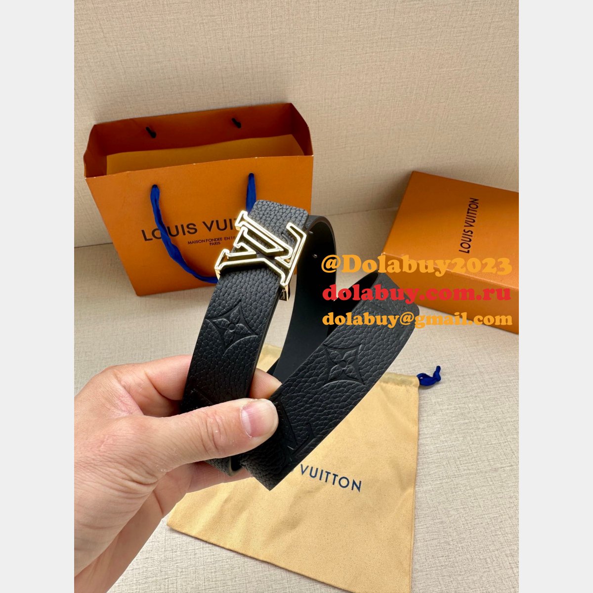 New High Quality Luxury Louis Vuittons Leather Belt Designer Belts