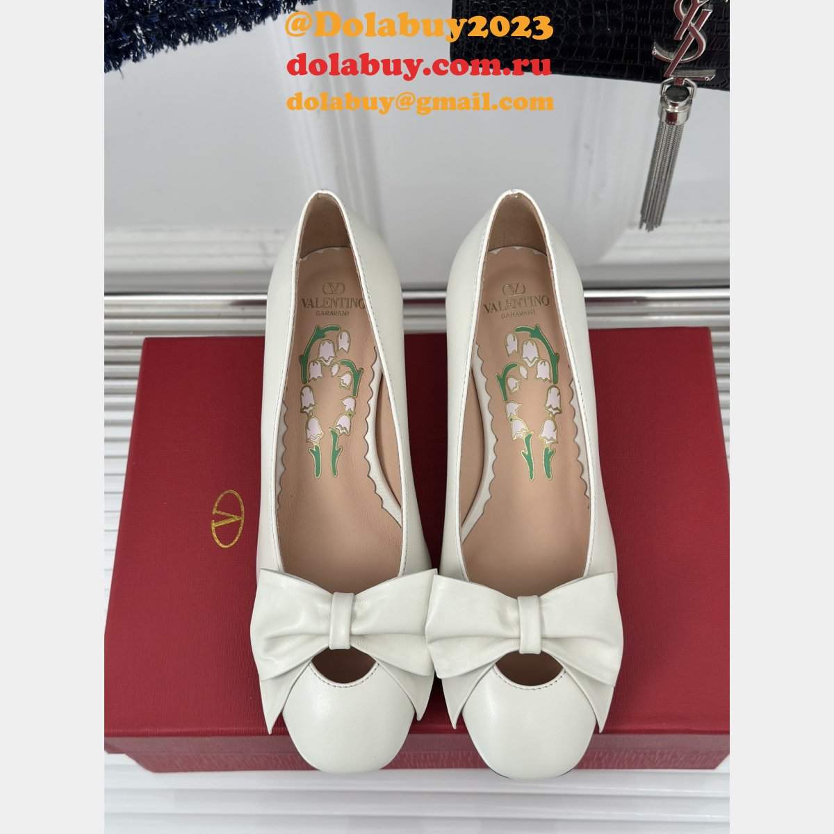 7 Star Valentino BOWOW PUMP IN KIDSKIN