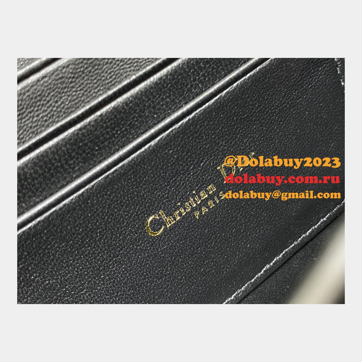 Top Quality 9277 Christian Dior 1:1 Mirror Knockoff Caro Black Bag