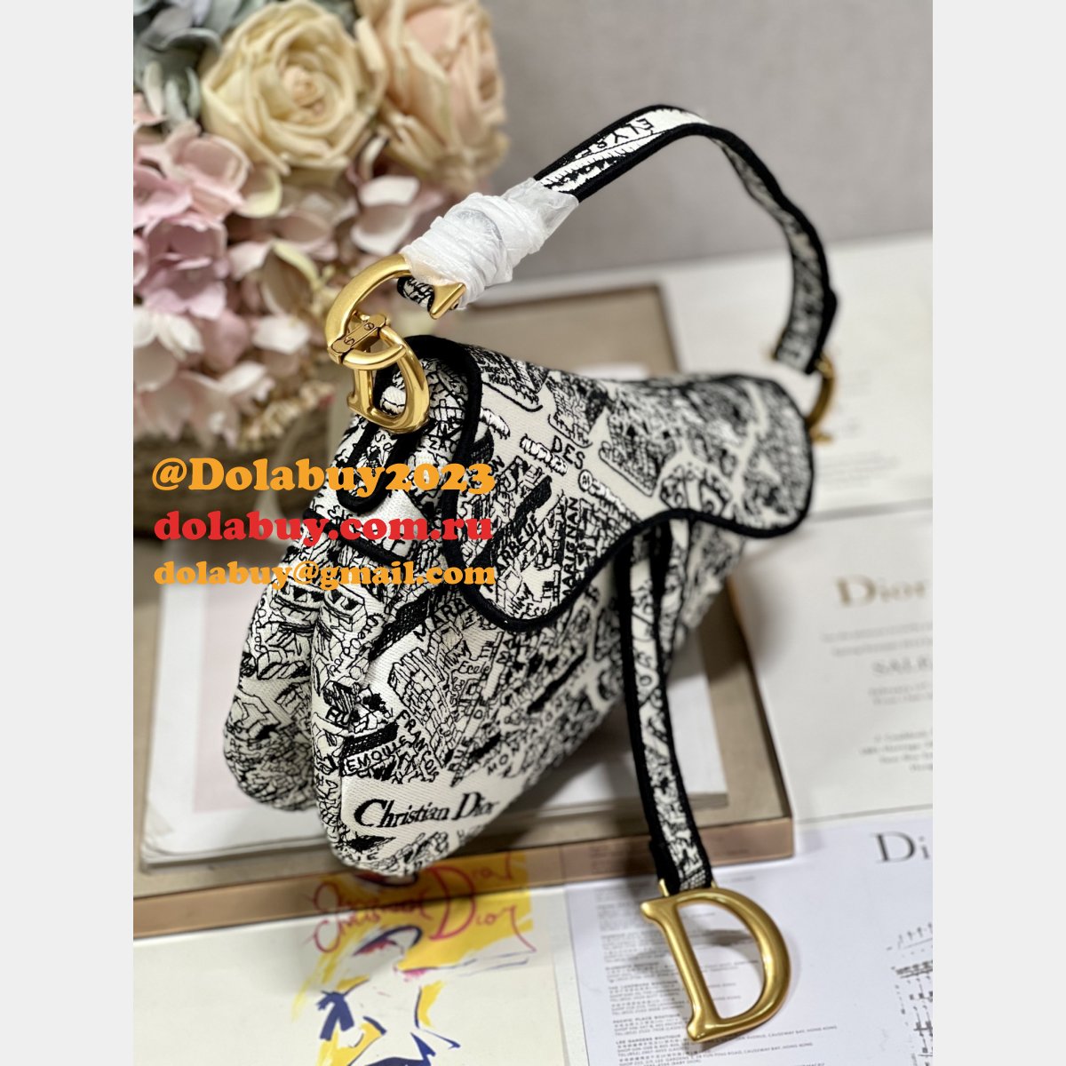 Best Quality Replica Oblique Saddle Christian Dior 9012/0446 Bag