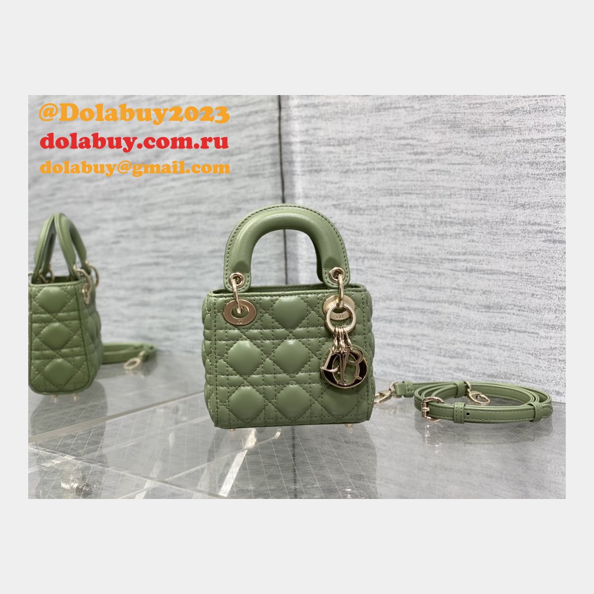Replica Fashion Dior Micro Lady 1:1 Mirror 12CM Bag