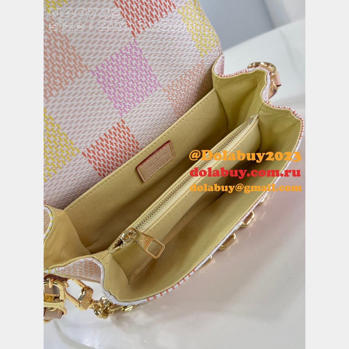 LOUIS VUITTON REPLICA N40749 Pochette Metis East West