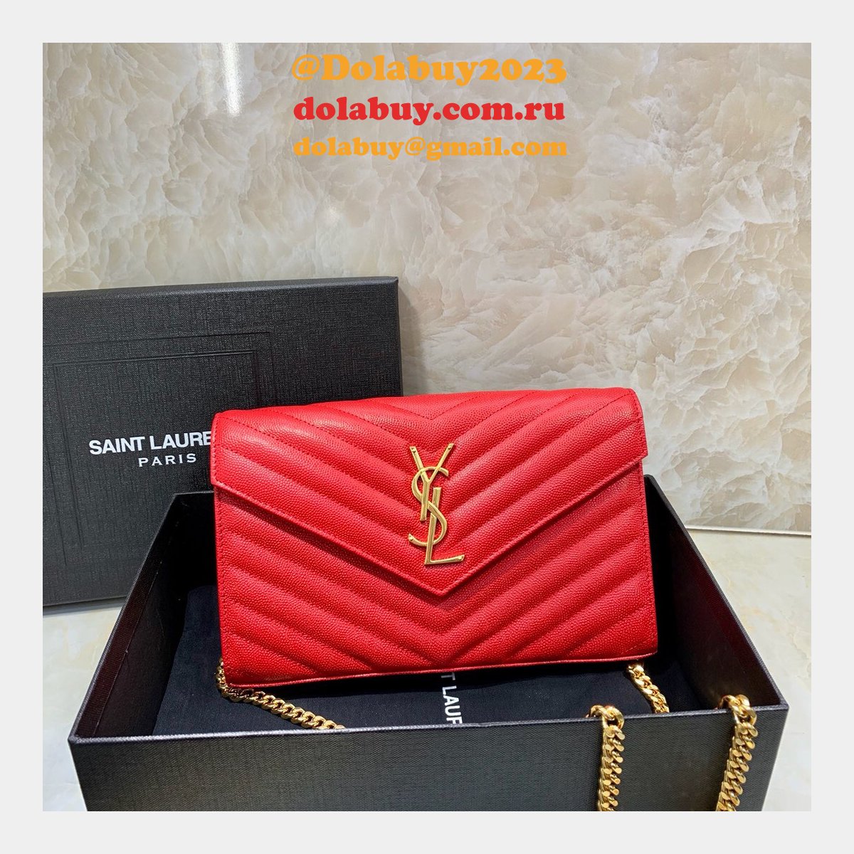 Ysl Saint Laurent niki chain shoulder bag 22cm