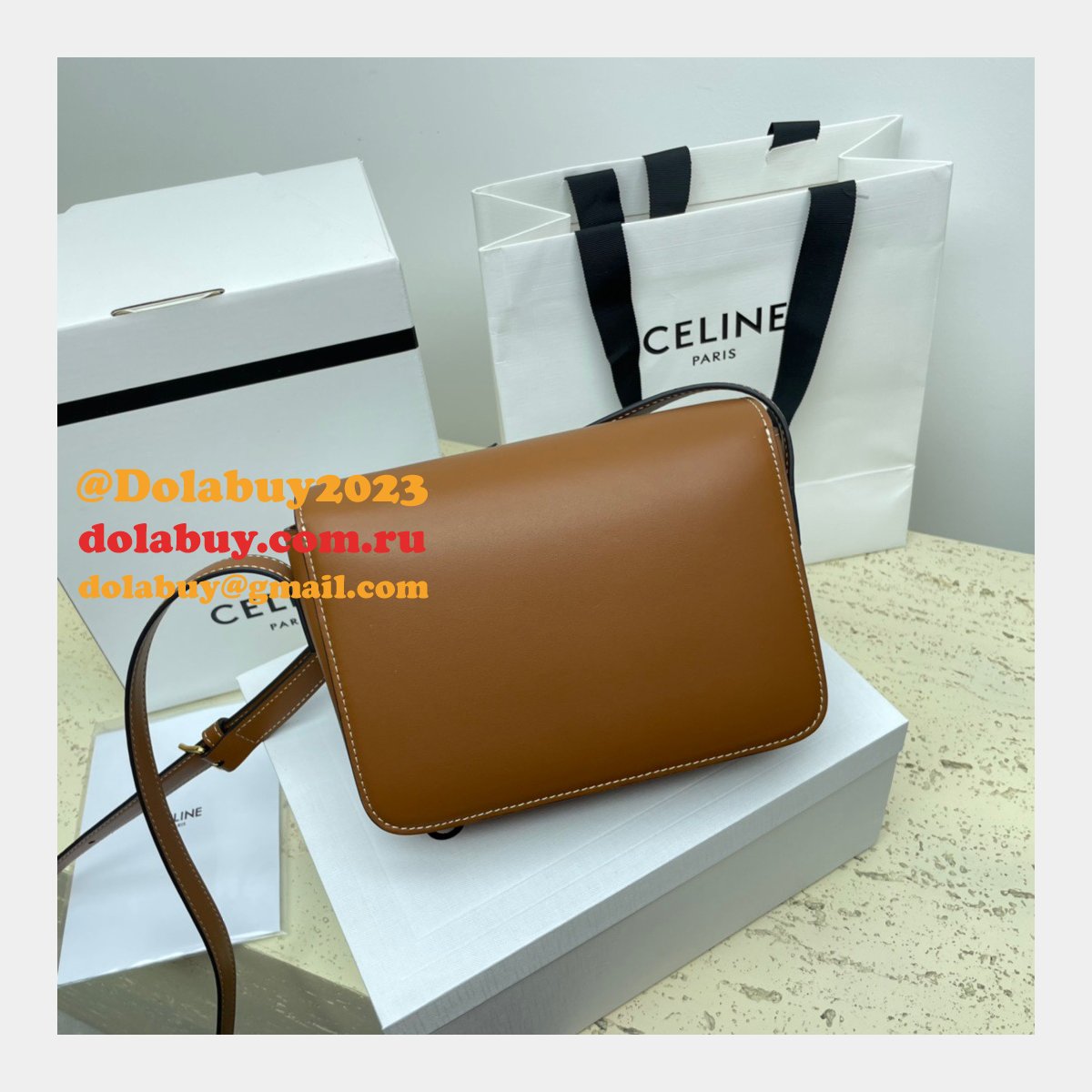 1:1 Replica Celine Triomphe Teen Luxury Handbag