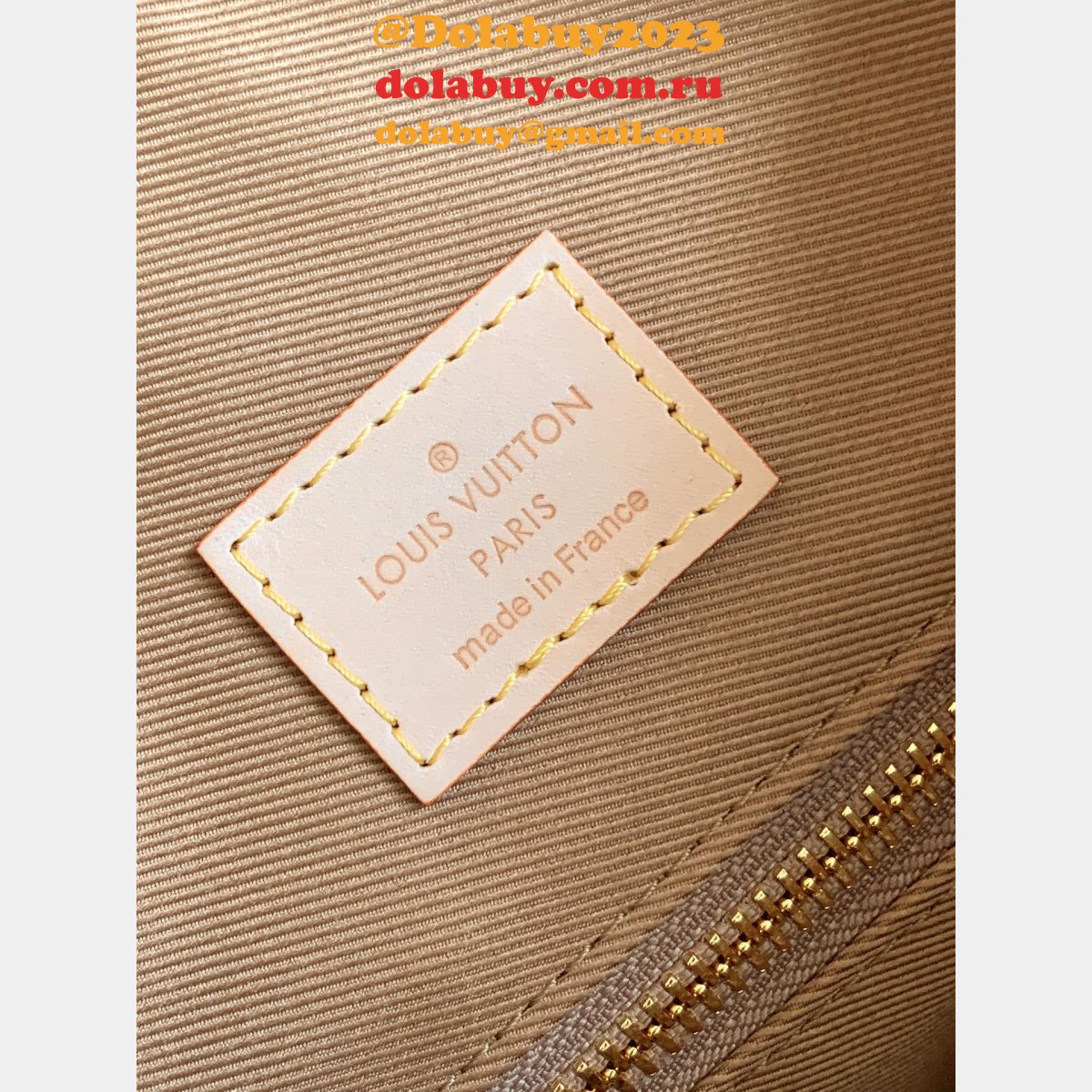 Wholesale Louis Vuitton N43701 Top Replica Monogram Shopping Cabas Bag Tote