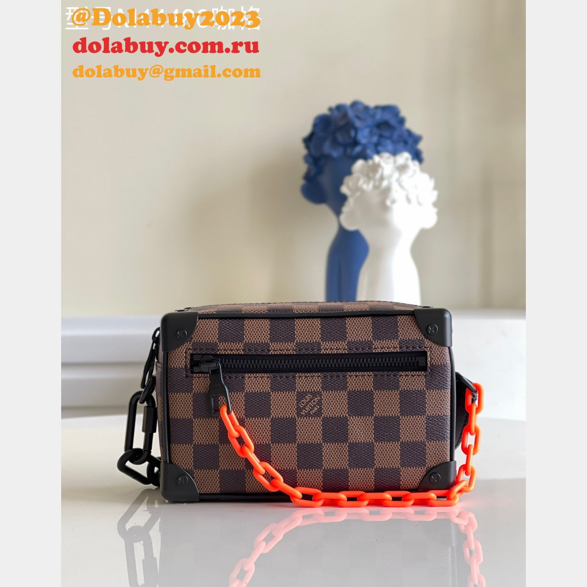 AAA Replica Louis Vuitton M44480 Bags Soft Trunk Monogram Eclipse Canvas