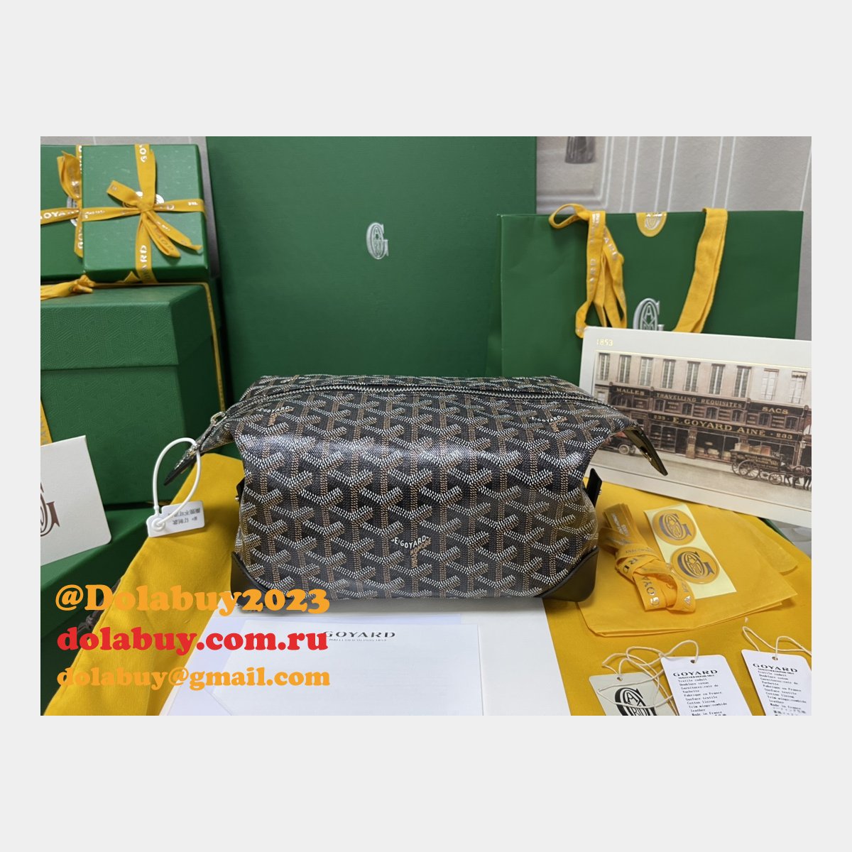 Goyard Top Luggage Boeing NBA Love 020215 Replica Bag