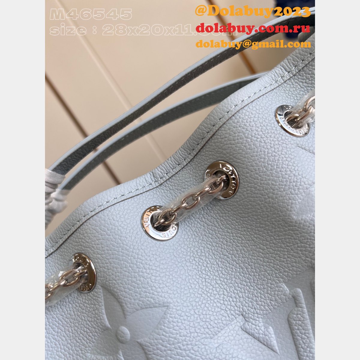 Louis Vuitton Designer Inspired M46545 Monogram Empreinte Blue Bag