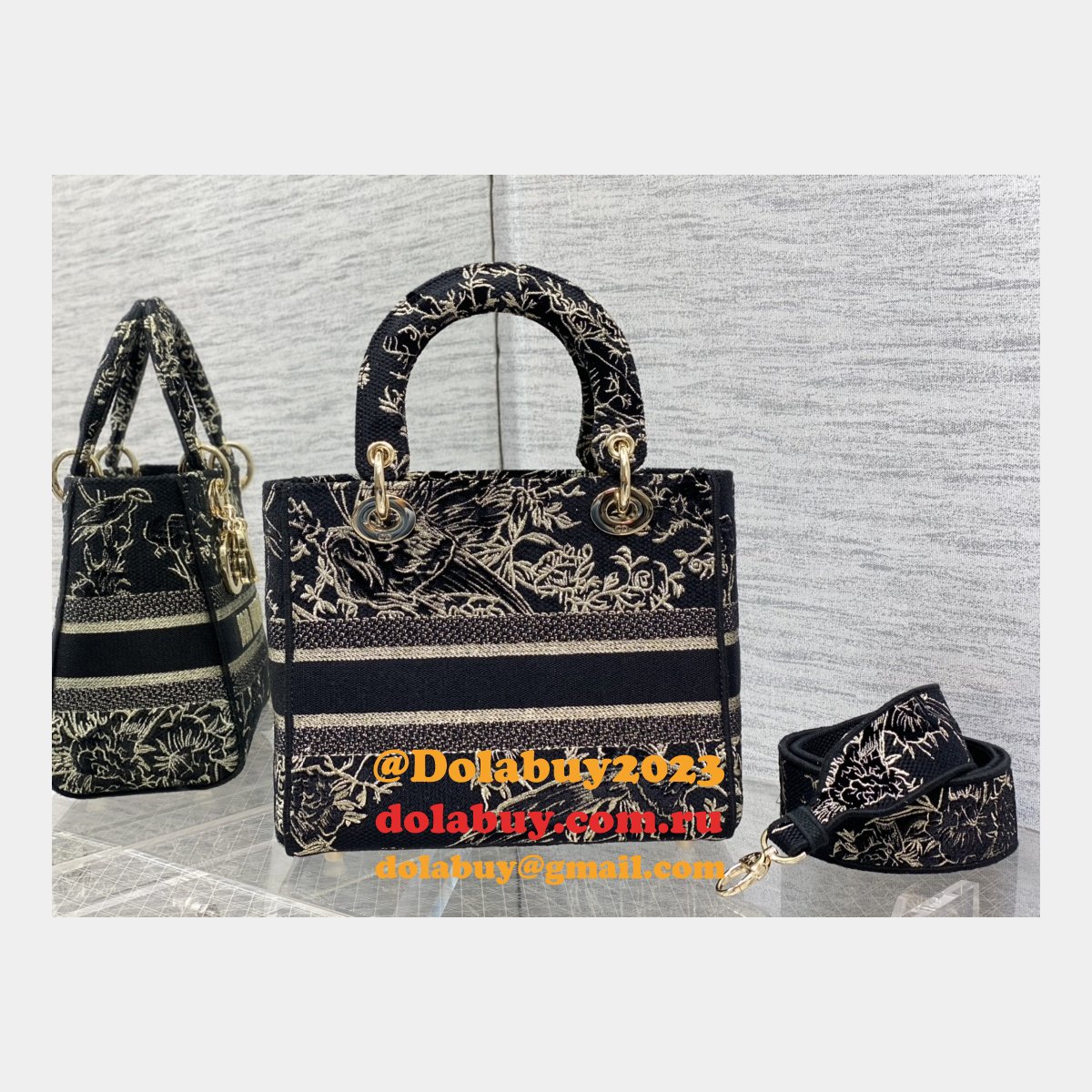 Perfect 1:1 Christian Dior Replicas Lady Best 24CM Black Bag