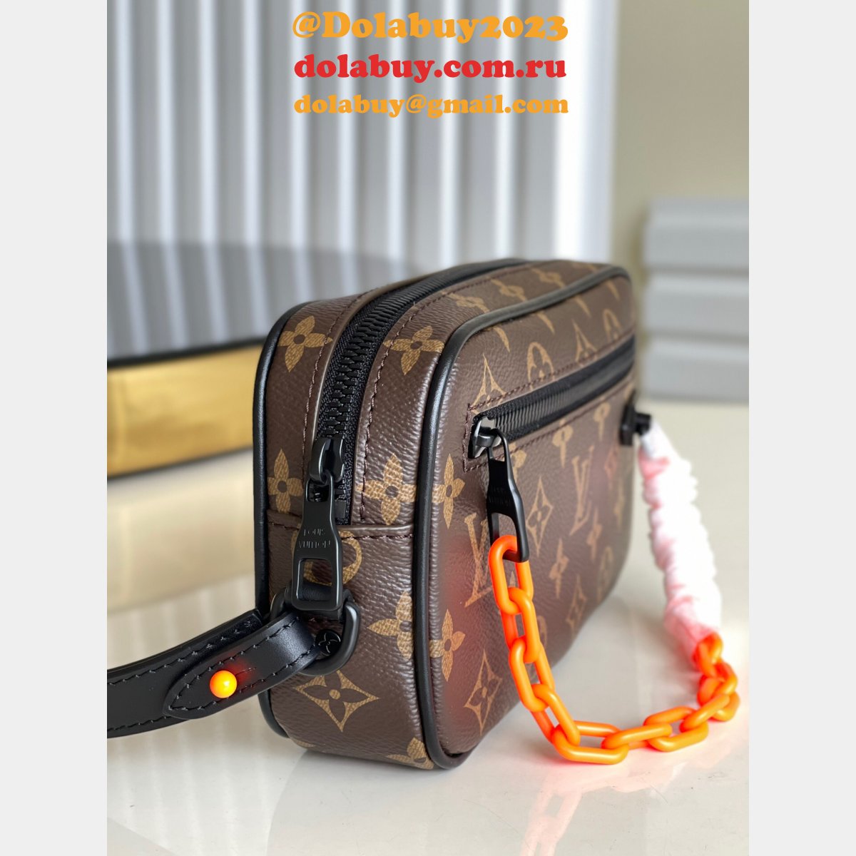 Luxury Louis Vuitton Replica M44482/M44458 Monogram Pochette Volga Bags