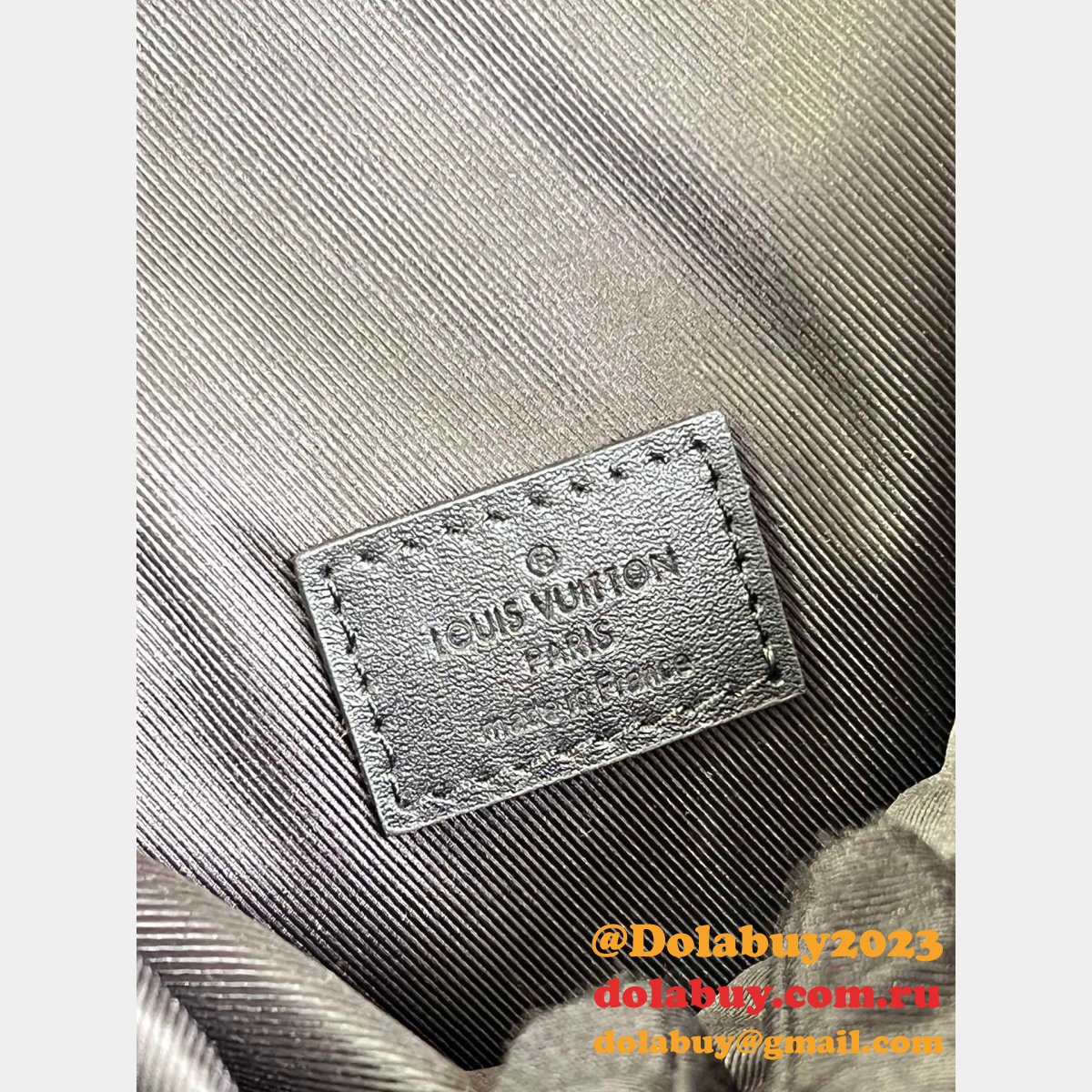Wholesale Louis Vuitton 1:1 Replica m45913 Saumur Backpack Monogram Eclipse Canvas