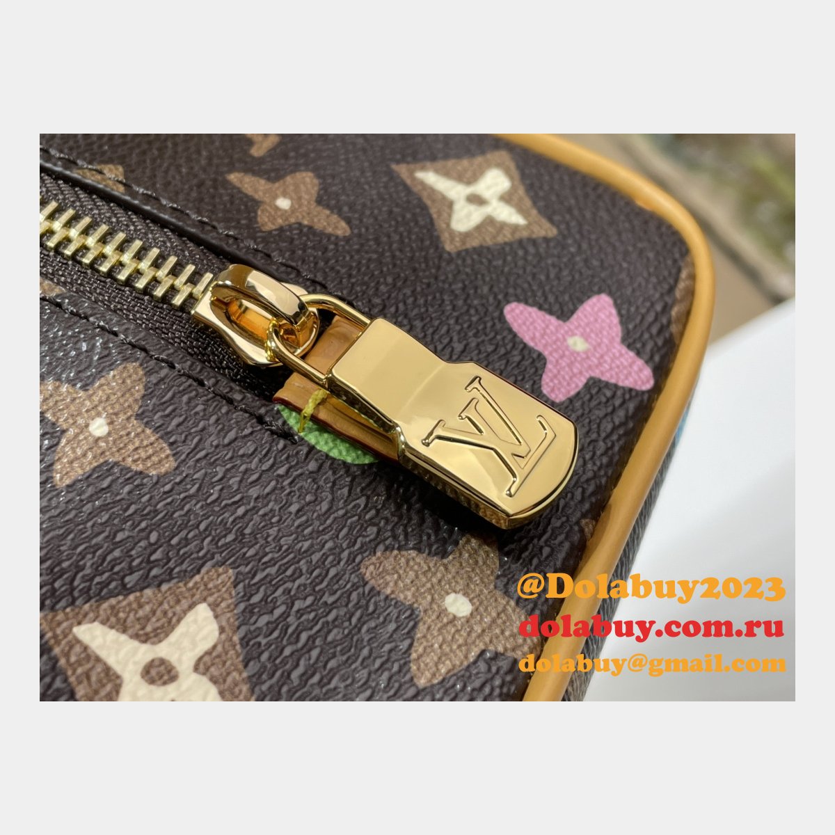 Louis Vuitton Designer Locker Dopp Kit Monogram Craggy Men M47069 Tyler Bag