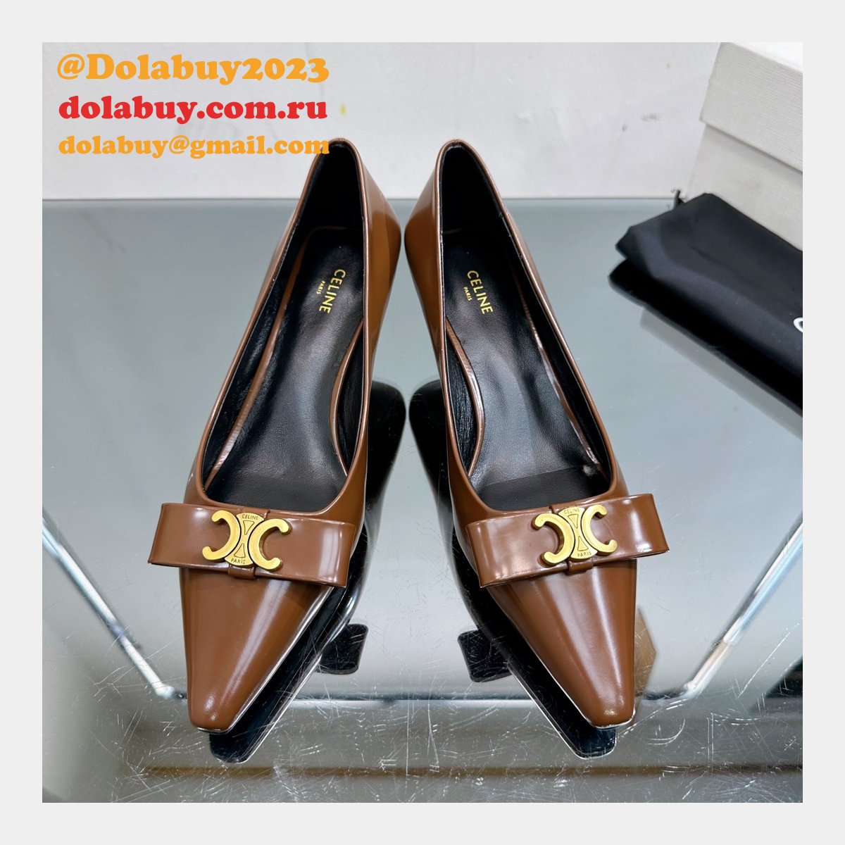 High Quality Replica Luxury Design Celine Heel 5cm Shoes